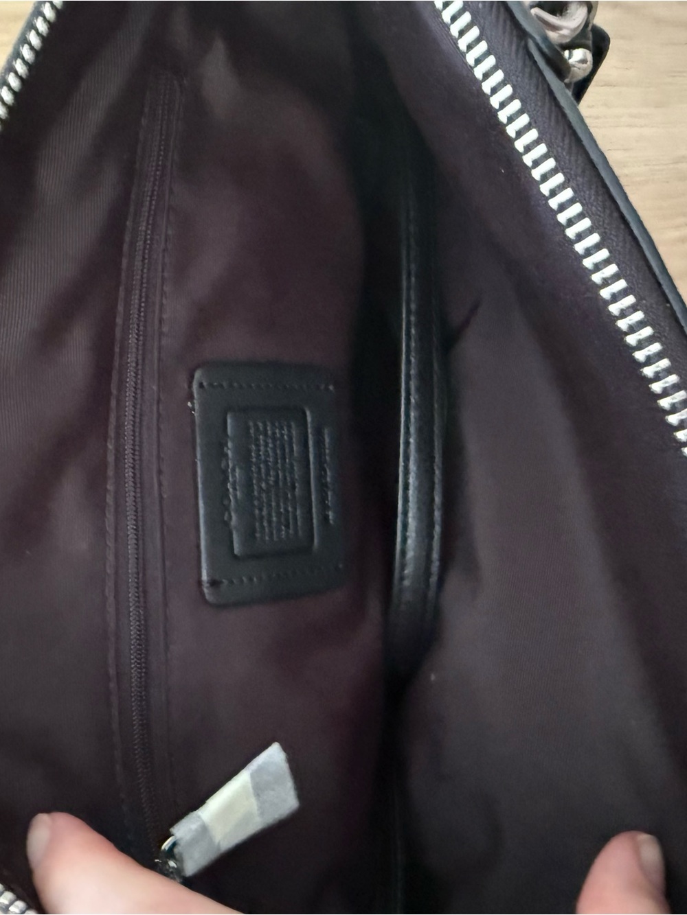Coach Kacey Satchel Bag Black Pebbled Leather - Picture 4 of 4